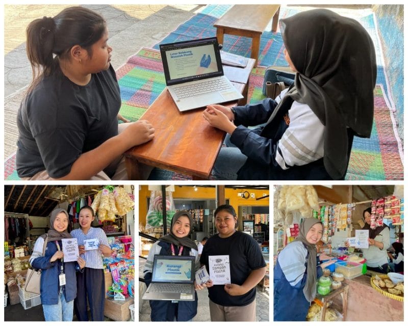 Mahasiswa KKN-T Tim 13 UNDIP berfoto bersama pelaku UMKM dan warga Dusun Kalikesek usai kegiatan edukasi dan pendampingan perhitungan penghematan biaya operasional UMKM melalui pengurangan penggunaan plastik sekali pakai, Jumat (11/07/2025). Kegiatan ini bertujuan mendorong pelaku usaha lebih sadar akan potensi penghematan dan dampak lingkungan dari kebiasaan memberikan plastik secara gratis kepada pelanggan.