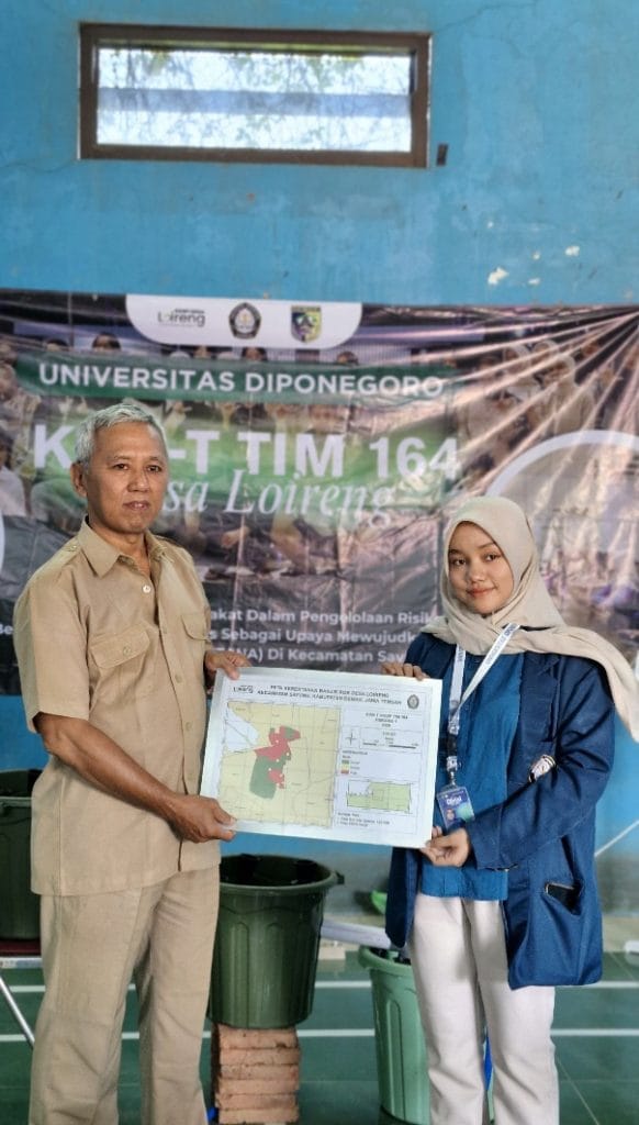 Pemetaan Kerentanan Banjir Rob, Mahasiswa KKN UNDIP Gelar Edukasi Mitigasi Masyarakat dan Upaya Pascabencana serta Pencerdasan Gerakan Simpan Dokumen Penting di Desa Loireng, Demak