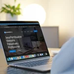 Tampilan jasa pembuatan website pekanbaru ketika diakses di laptop.